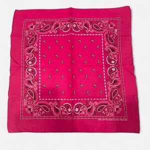 Lot of ten Vibrant Pink Bandanas